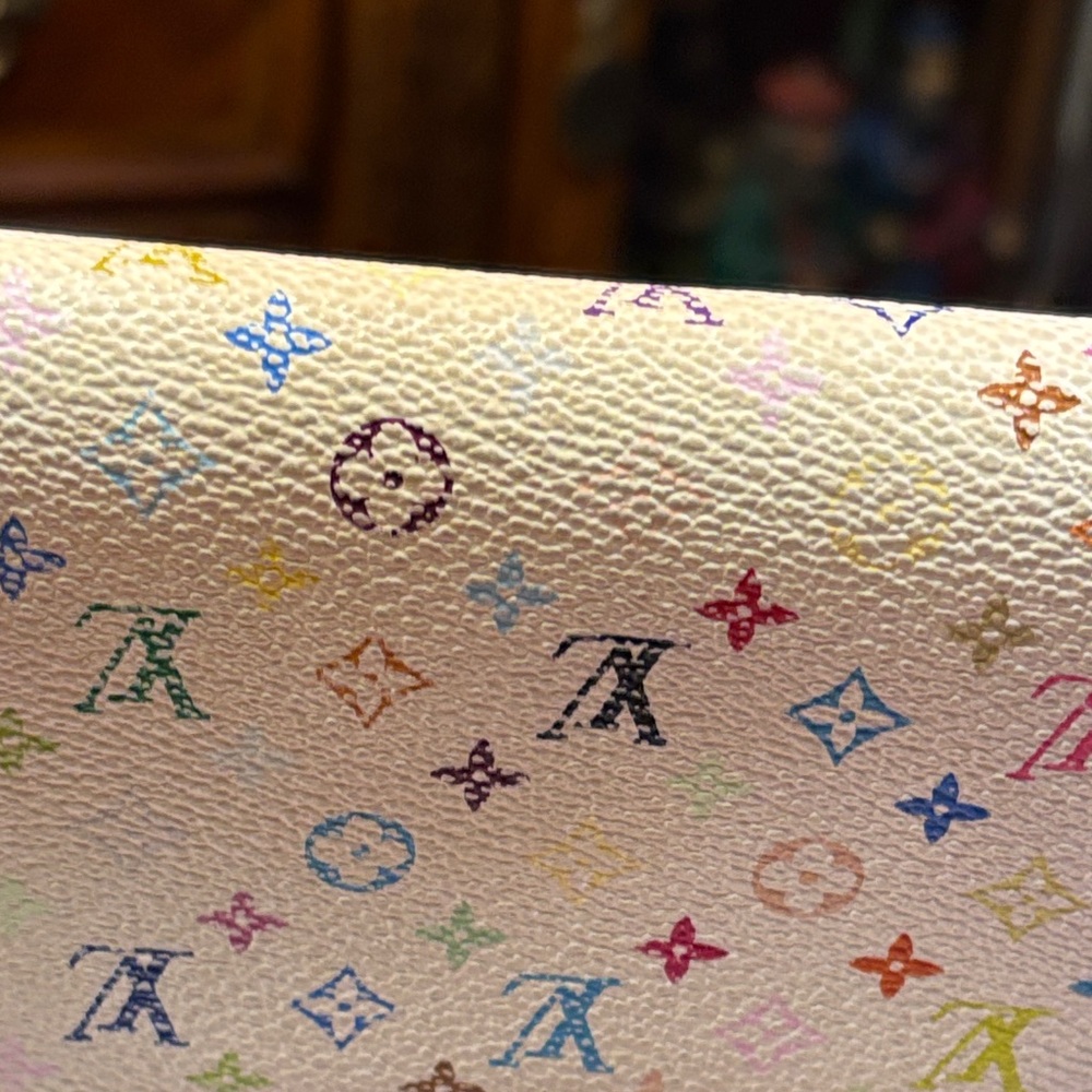 Louis Vuitton White Multicolor Monogram Wallet - Picture 8 of 17